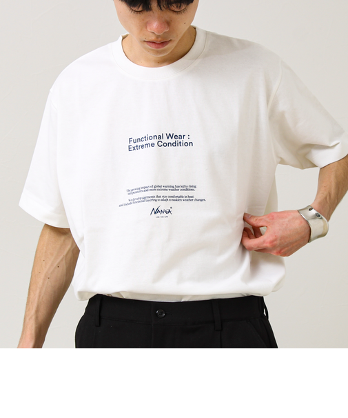 【NANGA×GLOSTER】別注3 Frontprint Tee