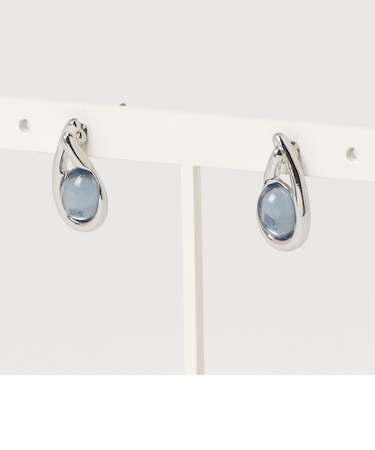 クリアカラードロップピアス