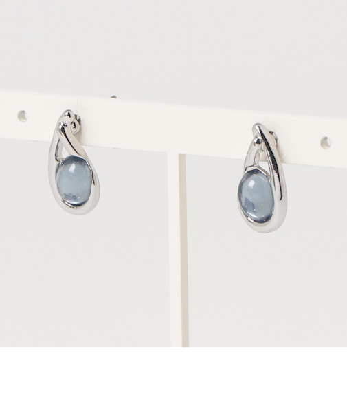 クリアカラードロップピアス