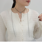 モチーフトップアジャストコードチョーカー