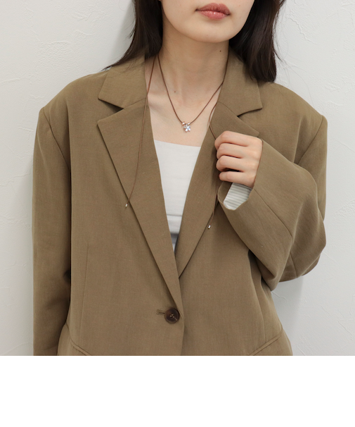 モチーフトップアジャストコードチョーカー