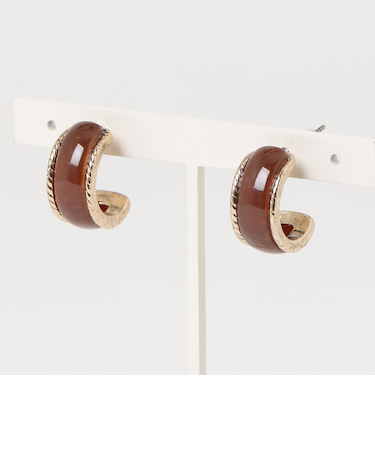 アンティーク風カラーCピアス