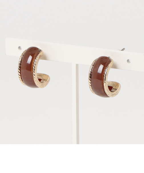 アンティーク風カラーCピアス