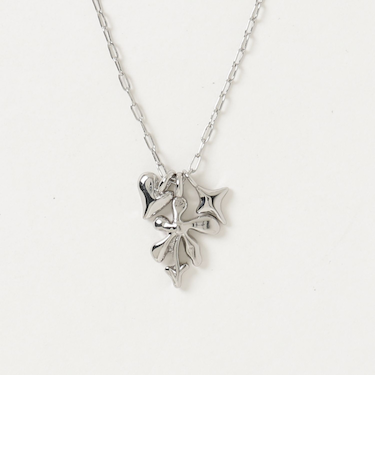 手描きフラワートップネックレス