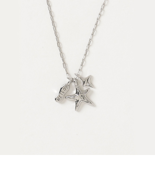 手描き星トップネックレス