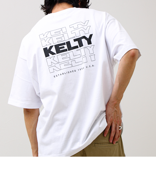 【KELTY×GLOSTER】別注 バックタイポロゴT