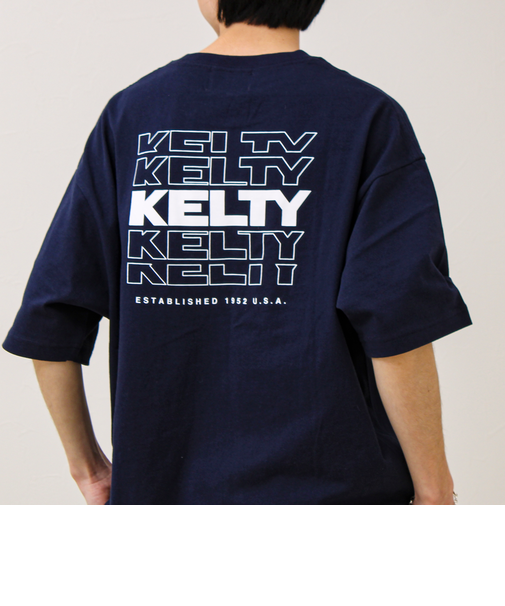 【KELTY×GLOSTER】別注 バックタイポロゴT