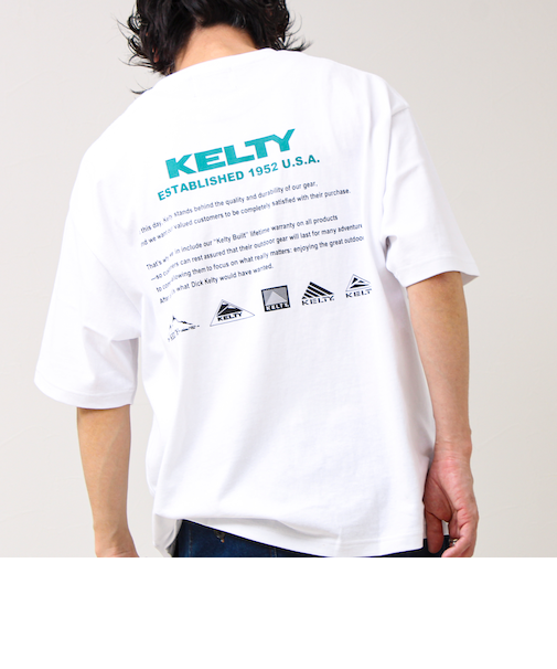 【KELTY×GLOSTER】別注 バックヒストリーロゴT