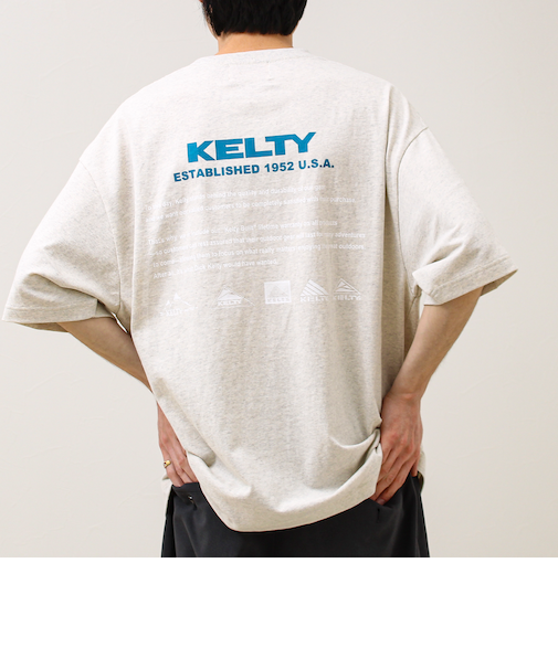 【KELTY×GLOSTER】別注 バックヒストリーロゴT