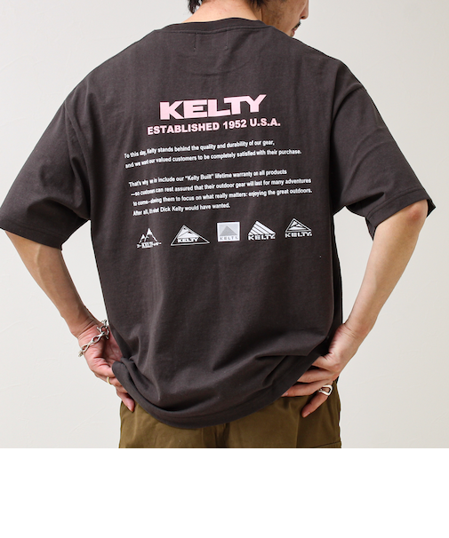 【KELTY×GLOSTER】別注 バックヒストリーロゴT
