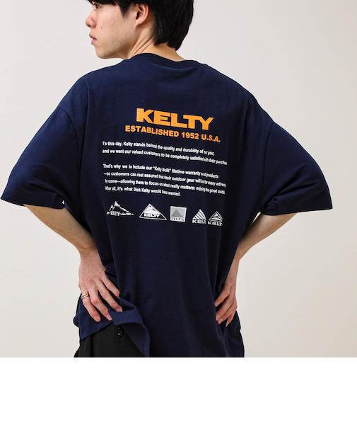 【KELTY×GLOSTER】別注 バックヒストリーロゴT