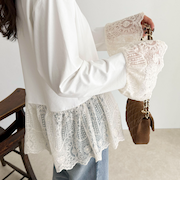 【3回目の追加販売!】レースドッキングロンTシャツ