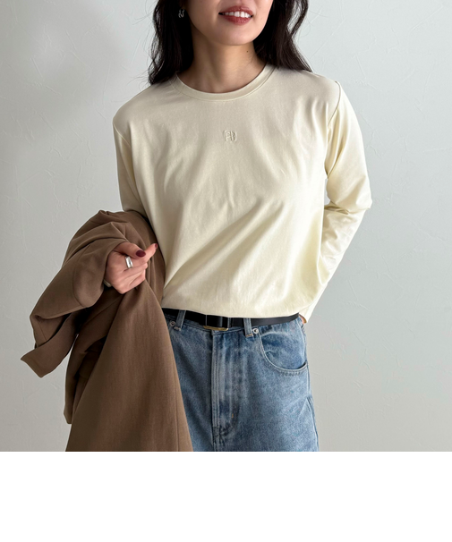 センターFR刺繍ロンTシャツ