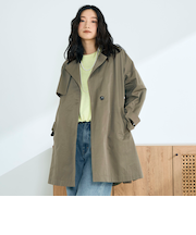 ミドル丈オーバートレンチコート