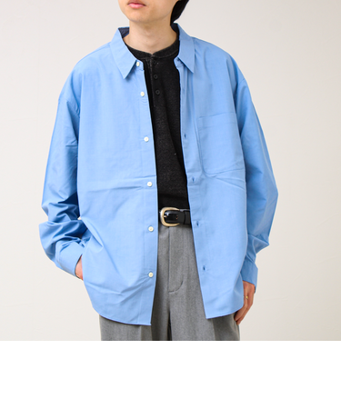 【ストライプ/無地】レーヨン混 レギュラーカラーシャツ