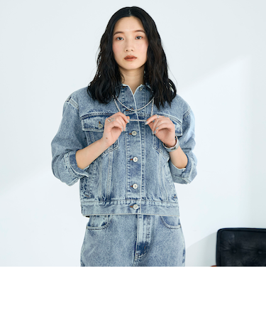 《セットアップ対応》コンパクトデニムジャケット