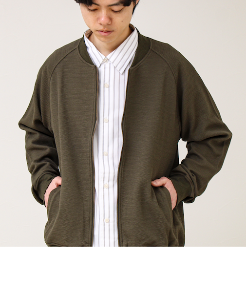 【きれいめに使える】フクレジャガード MA1カーデ