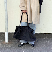 フェイクスエードワイドトートバッグ