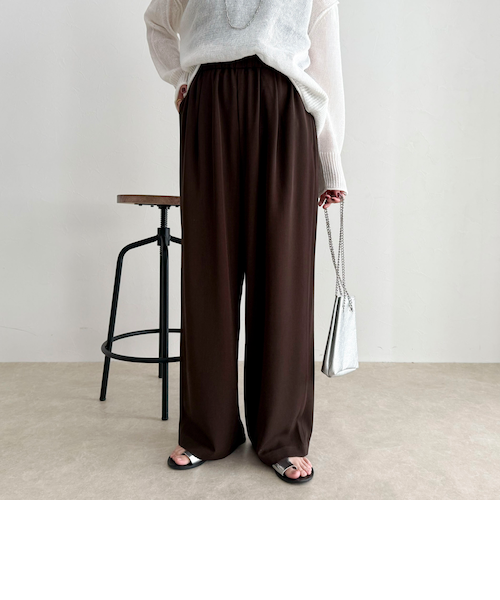 ラクなのにきちんと見え】シャラリツイル イージーパンツ｜フレディ
