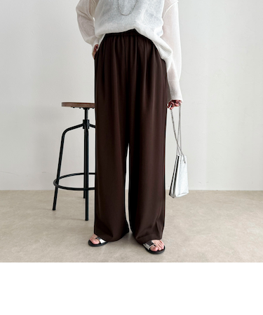 【ラクなのにきちんと見え】シャラリツイル イージーパンツ