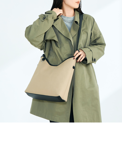 異素材コンビワンハンドルバッグ