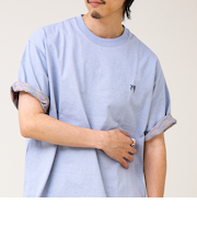 【BOY刺繍】裏グラデーション ワンポイント半袖Tシャツ