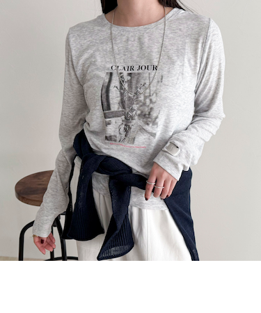 シアーphotoロンTシャツ