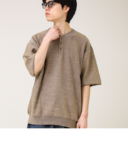 【大人の抜け感】スノーウォッシュ ヘンリーネックプルオーバー