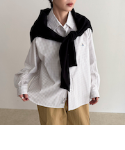 【GEVACO/ゲバコ】別注ドットボタンシャツ