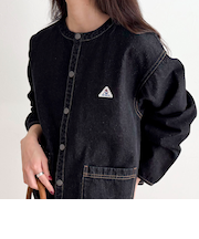 【GEVACO/ゲバコ】ノーカラーデニムジャケット