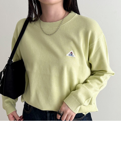 【GEVACO/ゲバコ】コットンラウンドネックプルオーバー