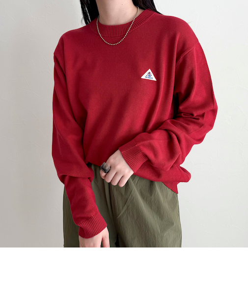 【GEVACO/ゲバコ】コットンラウンドネックプルオーバー