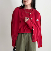 【GEVACO/ゲバコ】別注コットンラウンドネックカーデ