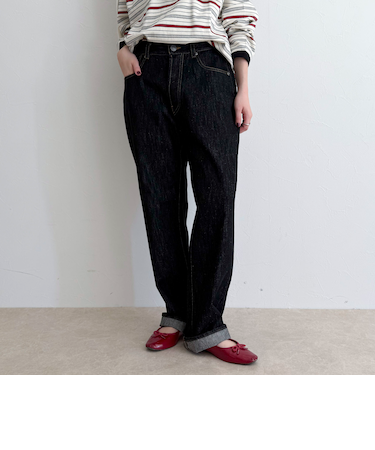 【GEVACO/ゲバコ】別注ストレートデニムパンツ