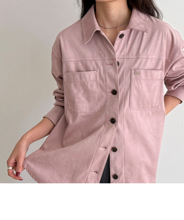 フェイクスエードシャツ