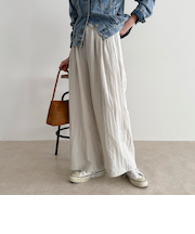 こなれワッシャータックイージーパンツ