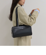 【BEAURE/ビュレ】ロングハンドルボックスボストンバッグ