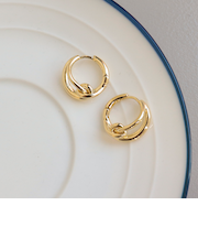 ひねりリングピアス