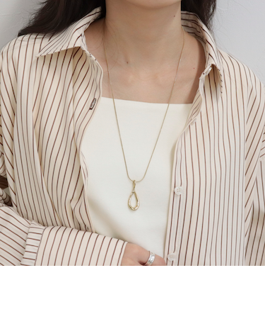 ステンレスドロップトップネックレス