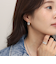 センターパールドロップピアス