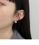 センターパールドロップピアス