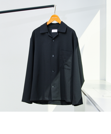 【春夏に着たい上品素材】リネンタッチドビーワークシャツ