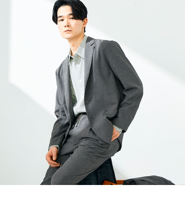 【セットアップ対応】リネンタッチドビージャケット