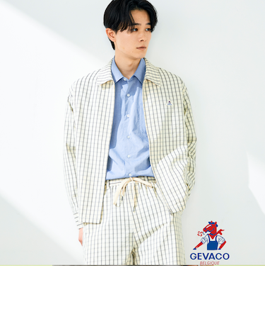 【GEVACO/ゲバコ】ジップアップ シャツジャケット