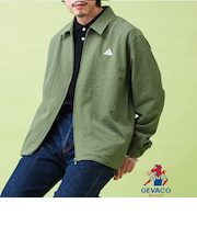 【GEVACO/ゲバコ】ジップアップ シャツジャケット
