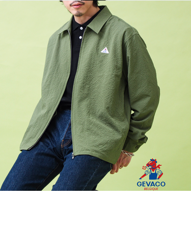 【GEVACO/ゲバコ】ジップアップ シャツジャケット