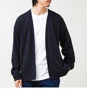 【ロンTとカーデの2点セット】ランダムジャガード アンサンブルカーディガン