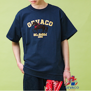 【GEVACO/ゲバコ】フロントプリント刺繍Tシャツ