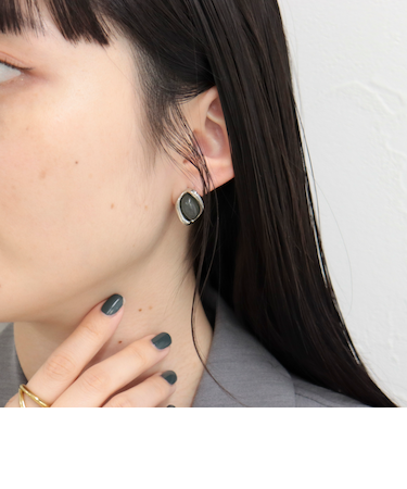 カラーメタルカバーピアス