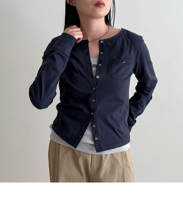 シアーカットソーカーディガン